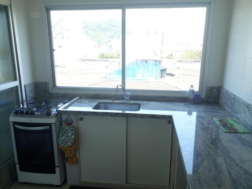 Cobertura Com Area Externa Com Vista Para O Mar Na Melhor Praia Do Guaruja Tombo Exterior photo